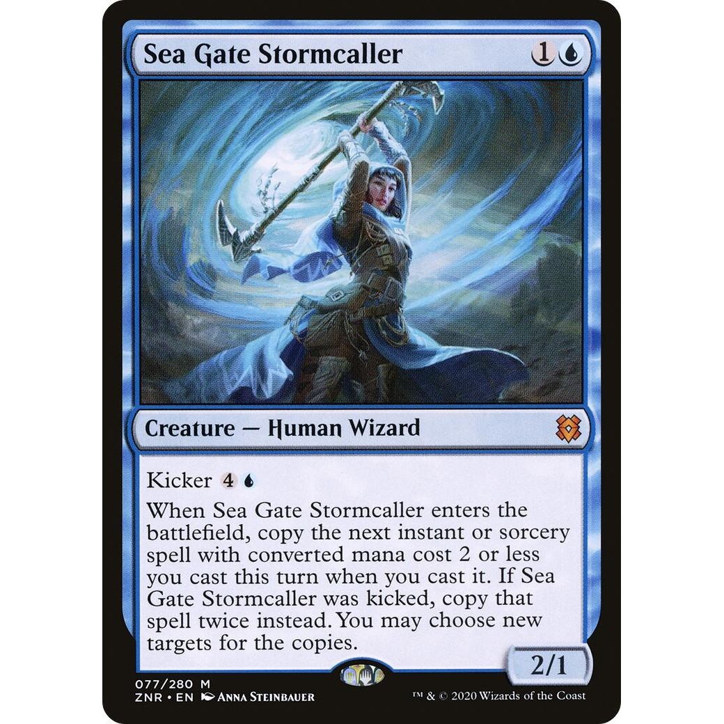 Image for Sea Gate Stormcaller (77) (ZNR) - Magic: The Gathering
