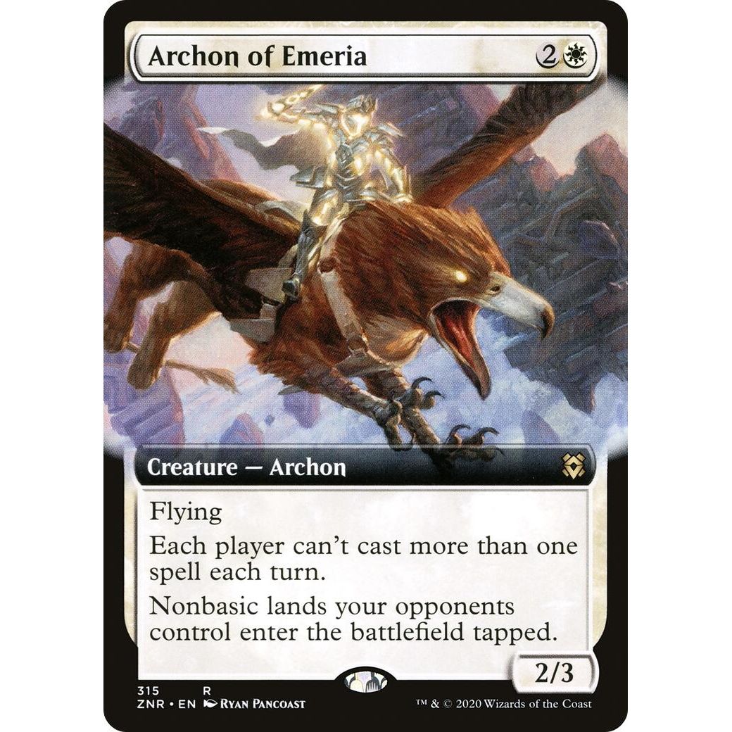 Image for Archon of Emeria (Extended Art) (315) (ZNR) - Magic: The Gathering