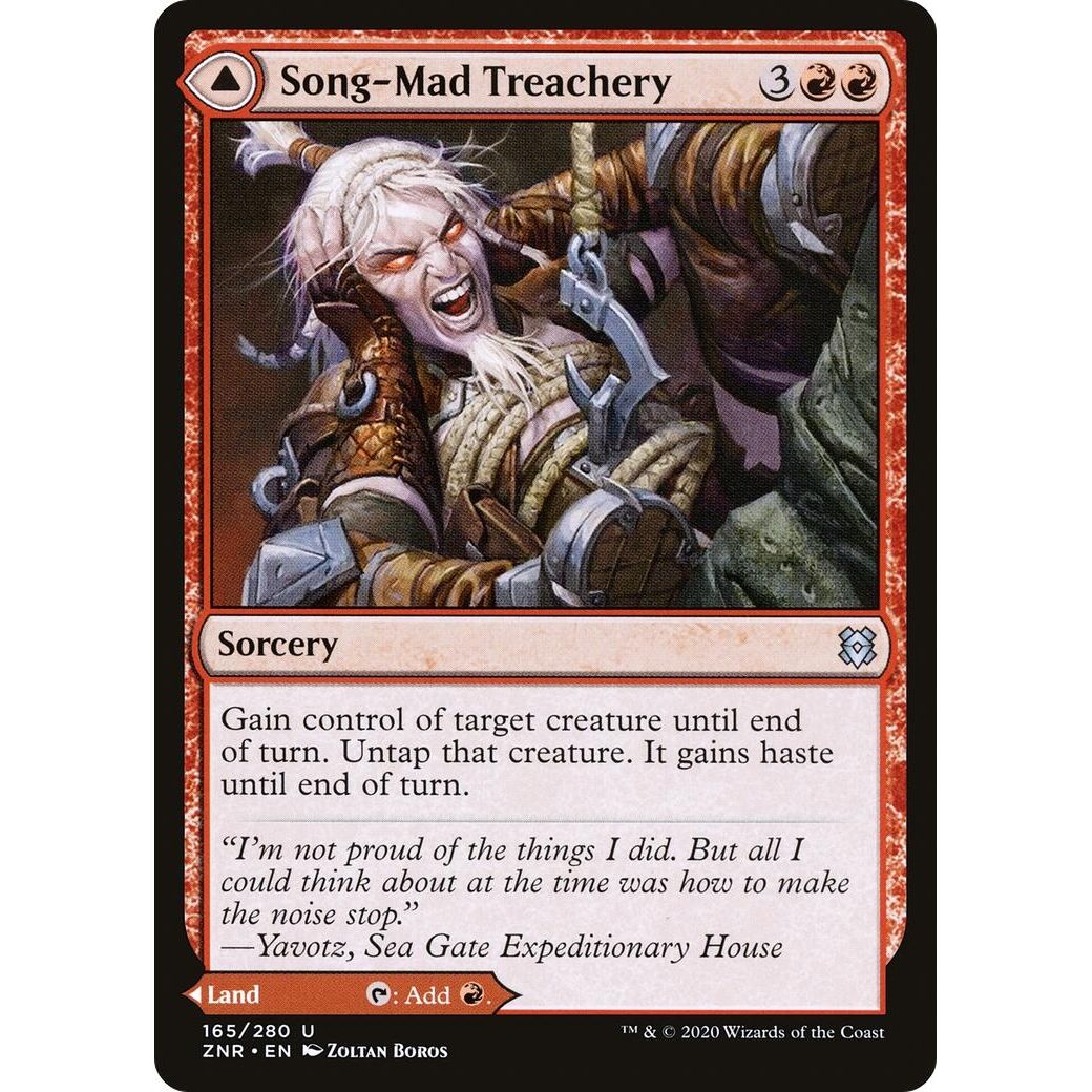 Image for Song-Mad Treachery (165) (ZNR) - Magic: The Gathering