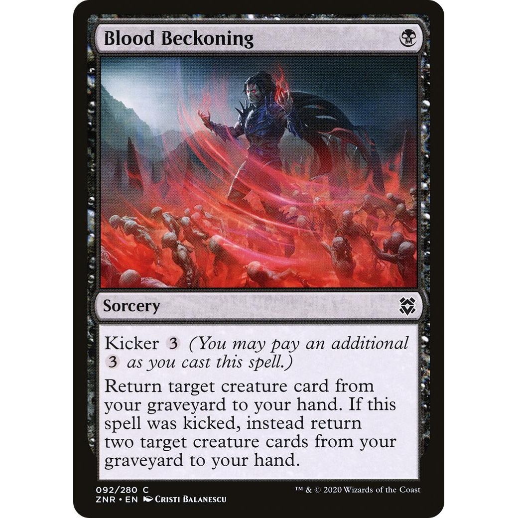 Image for Blood Beckoning (92) (ZNR) - Magic: The Gathering
