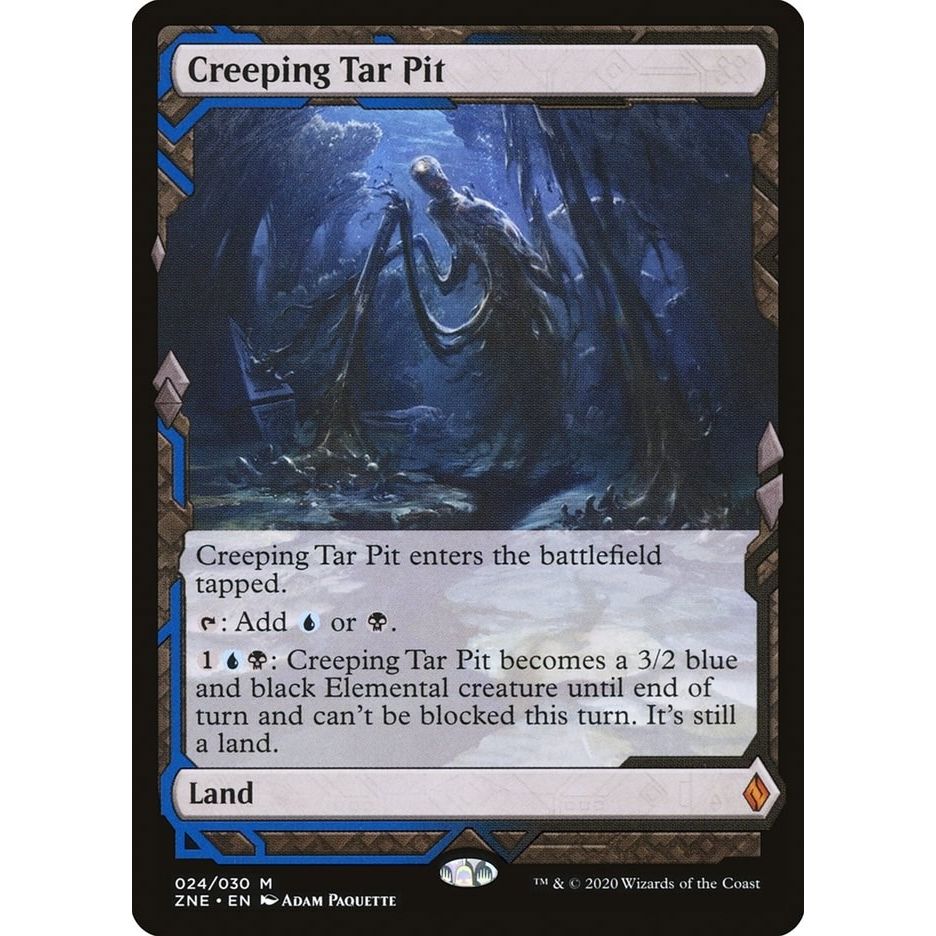 Image for Creeping Tar Pit (24) (ZNE) - Magic: The Gathering