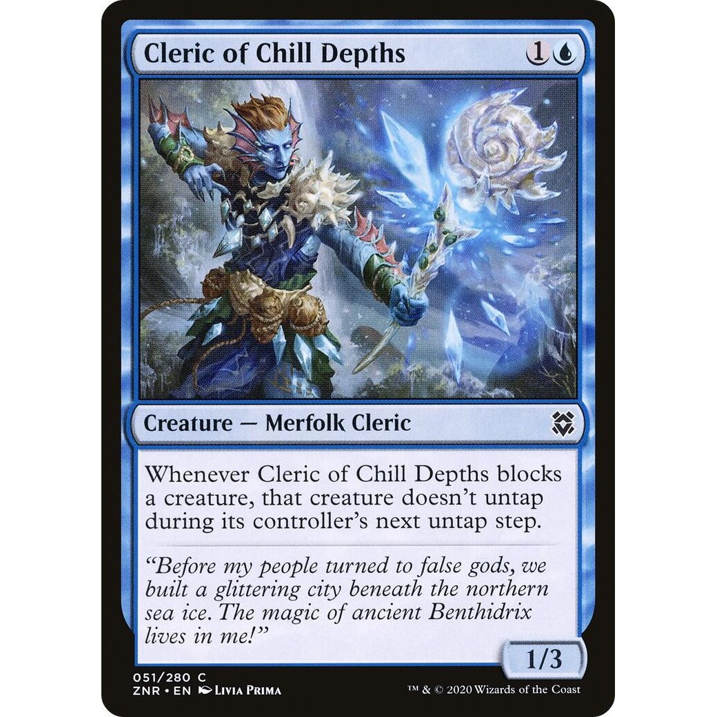 Image for Cleric of Chill Depths (51) (ZNR) - Magic: The Gathering