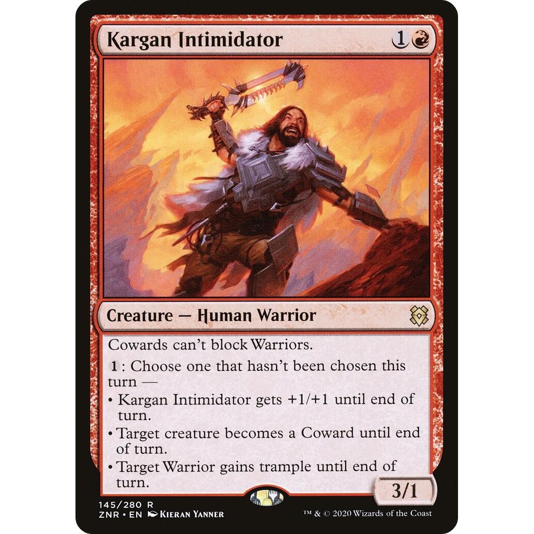 Image for Kargan Intimidator (145) (ZNR) - Magic: The Gathering