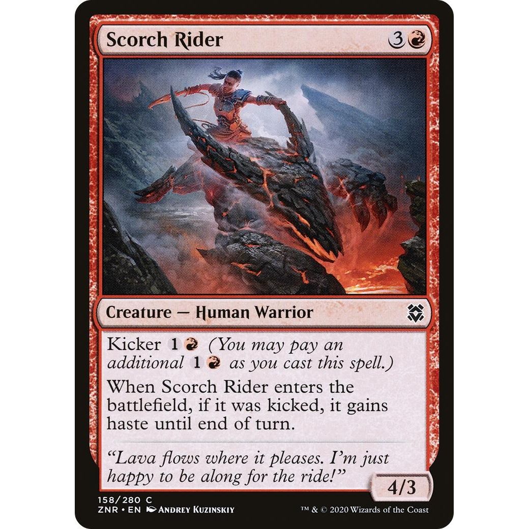 Image for Scorch Rider (158) (ZNR) - Magic: The Gathering
