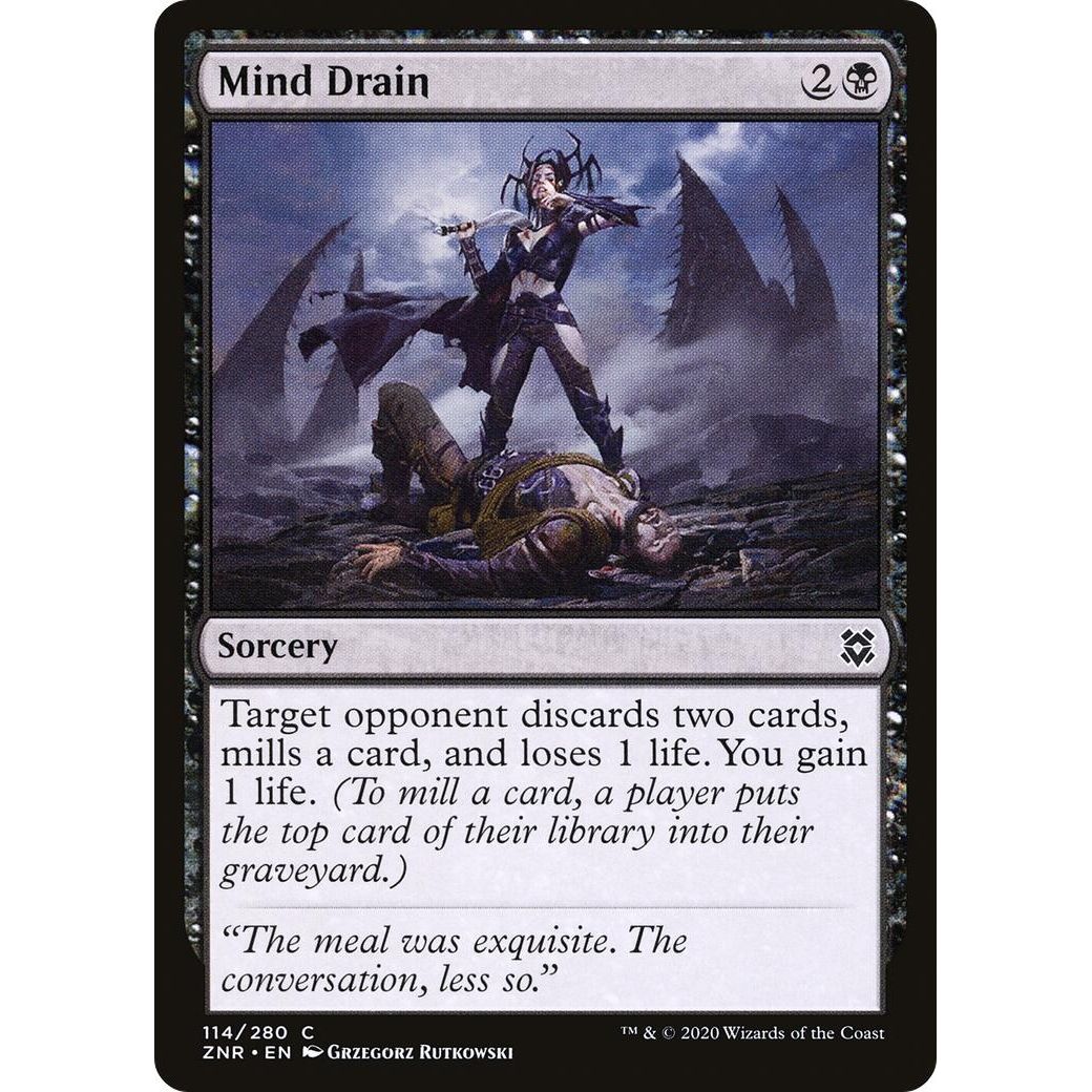 Image for Mind Drain (114) (ZNR) - Magic: The Gathering