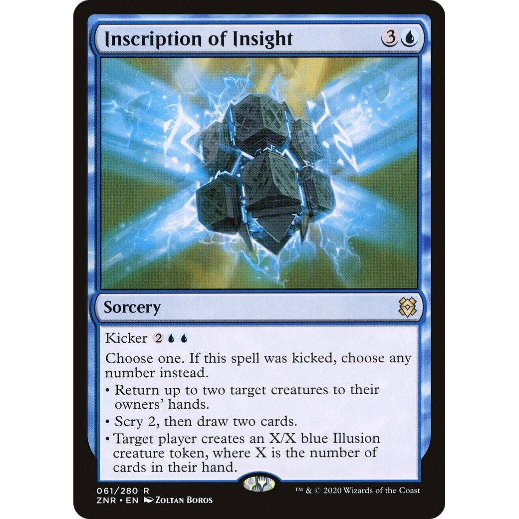 Image for Inscription of Insight (61) (ZNR) - Magic: The Gathering