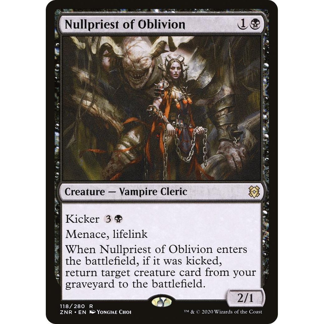 Image for Nullpriest of Oblivion (118) (ZNR) - Magic: The Gathering