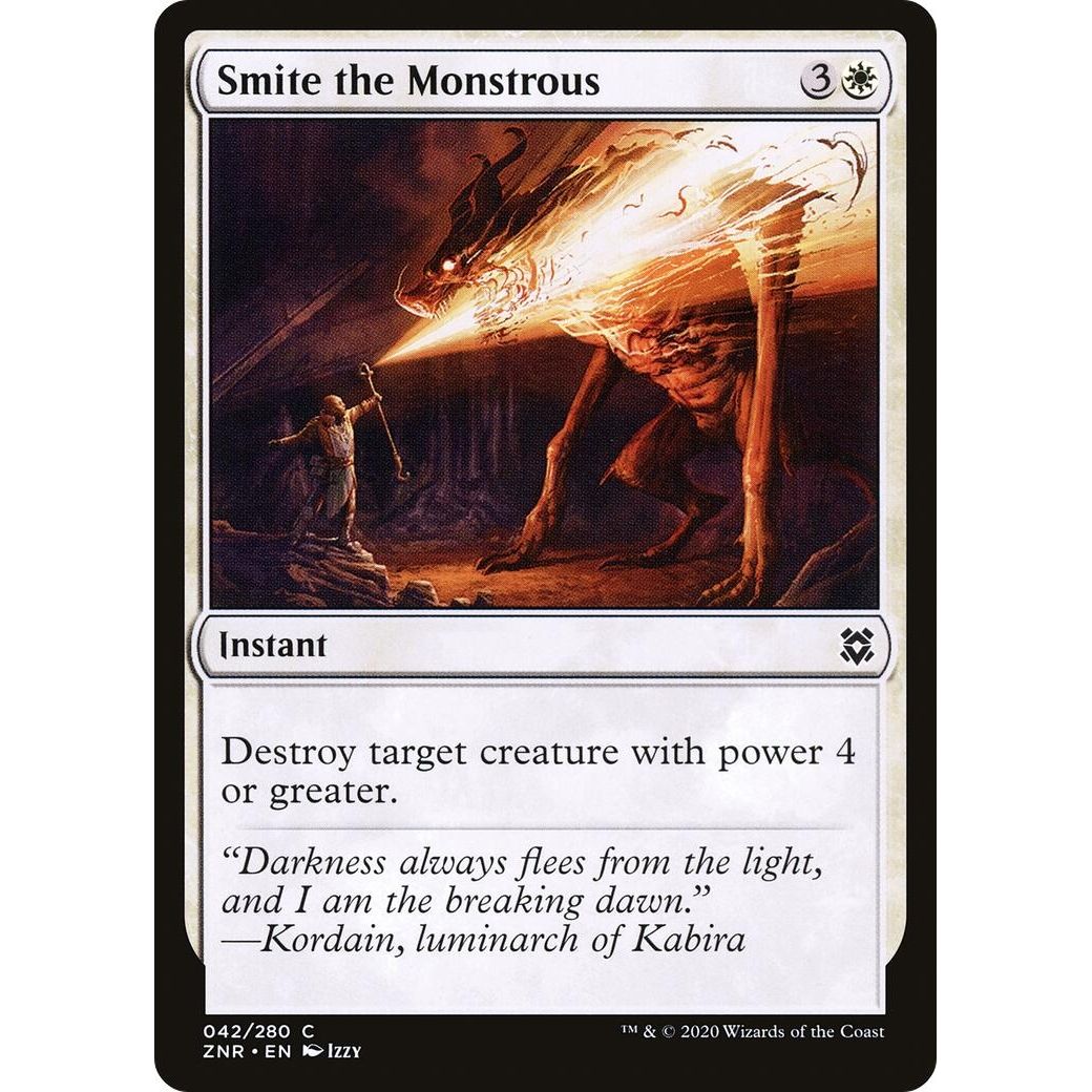 Image for Smite the Monstrous (42) (ZNR) - Magic: The Gathering