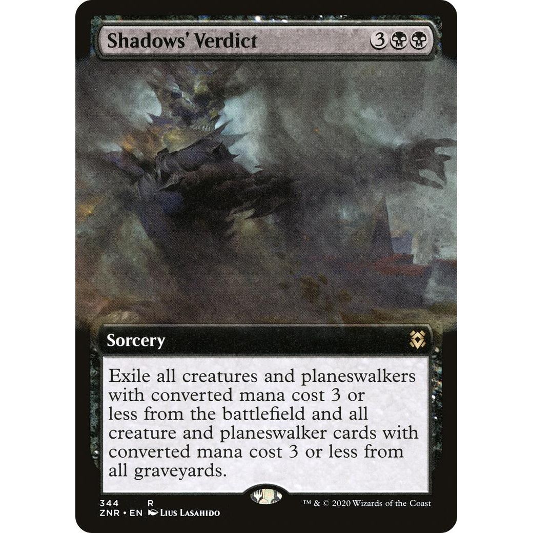 Image for Shadows' Verdict (Extended Art) (344) (ZNR) - Magic: The Gathering