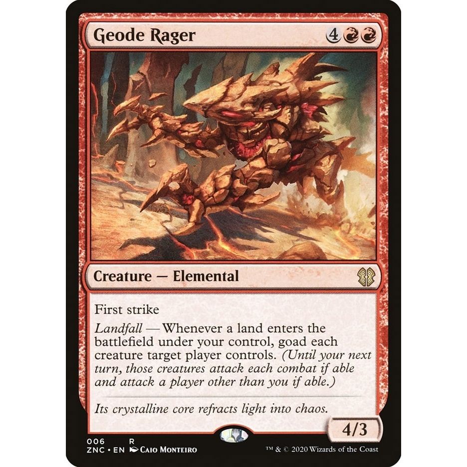 Image for Geode Rager (6) (ZNC) - Magic: The Gathering