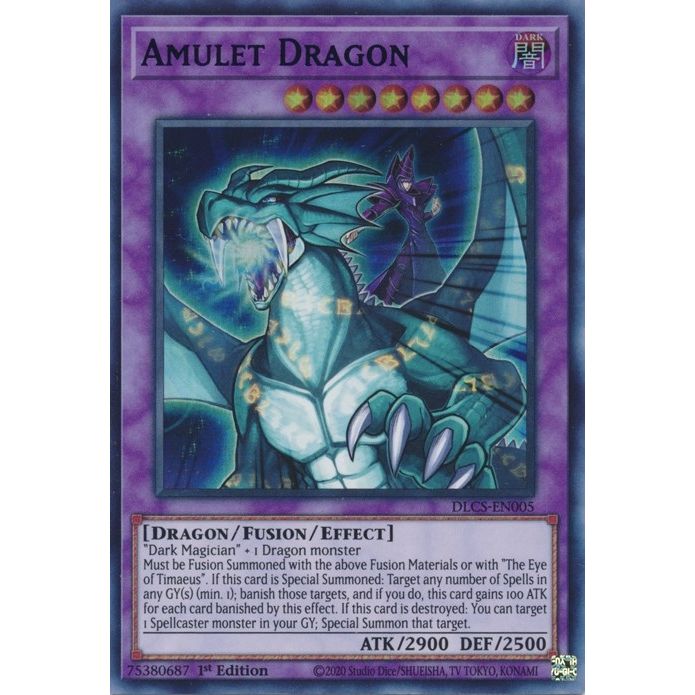 Image for Amulet Dragon (Blue) (DLCS-EN005) (DLCS) - YuGiOh
