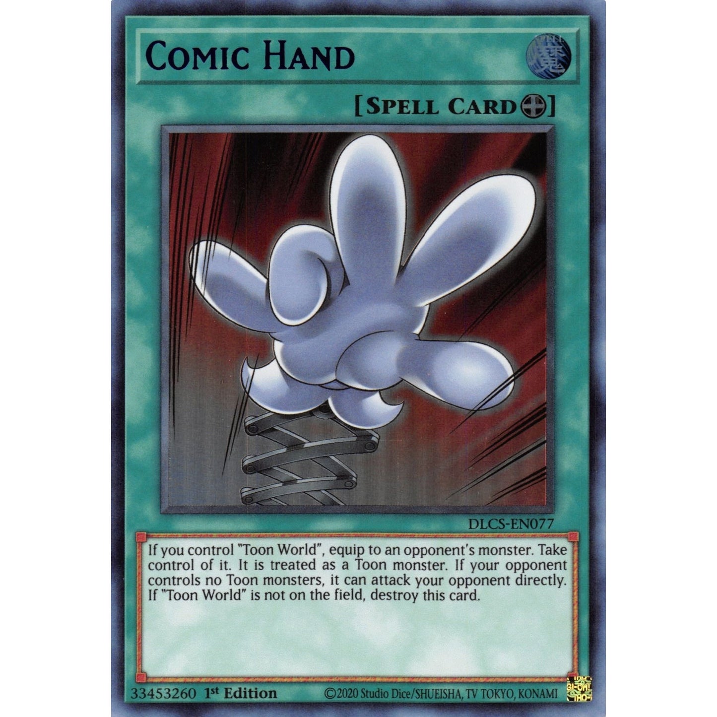 Image for Comic Hand (Blue) (DLCS-EN077) (DLCS) - YuGiOh