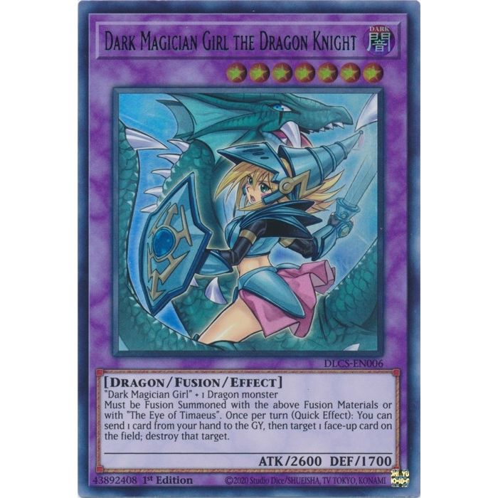 Image for Dark Magician Girl the Dragon Knight (Alternate Art) (Green) (DLCS-EN006) (DLCS) - YuGiOh