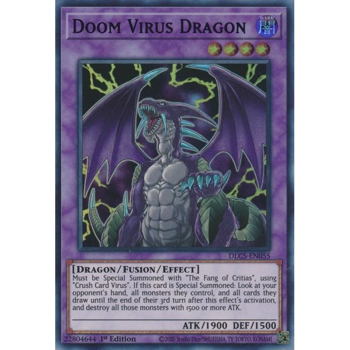 Image for Doom Virus Dragon (Green) (DLCS-EN055) (DLCS) - YuGiOh