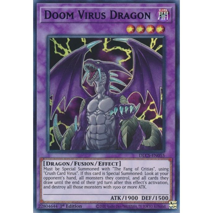 Image for Doom Virus Dragon (Purple) (DLCS-EN055) (DLCS) - YuGiOh