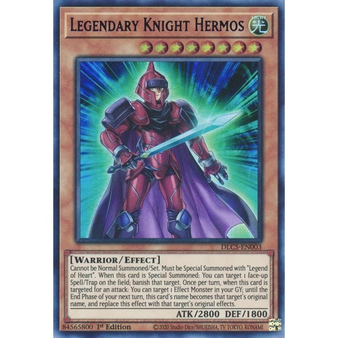 Image for Legendary Knight Hermos (Purple) (DLCS-EN003) (DLCS) - YuGiOh