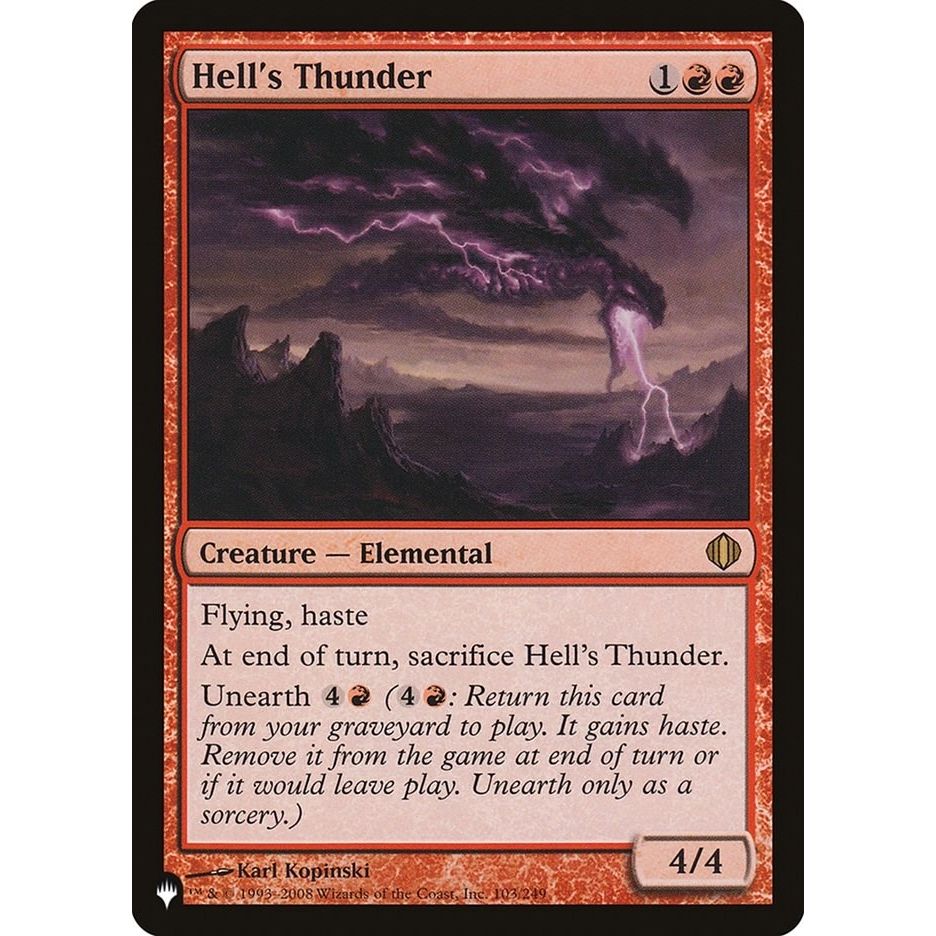 Image for Hell's Thunder (103/249) (LIST) - Magic: The Gathering