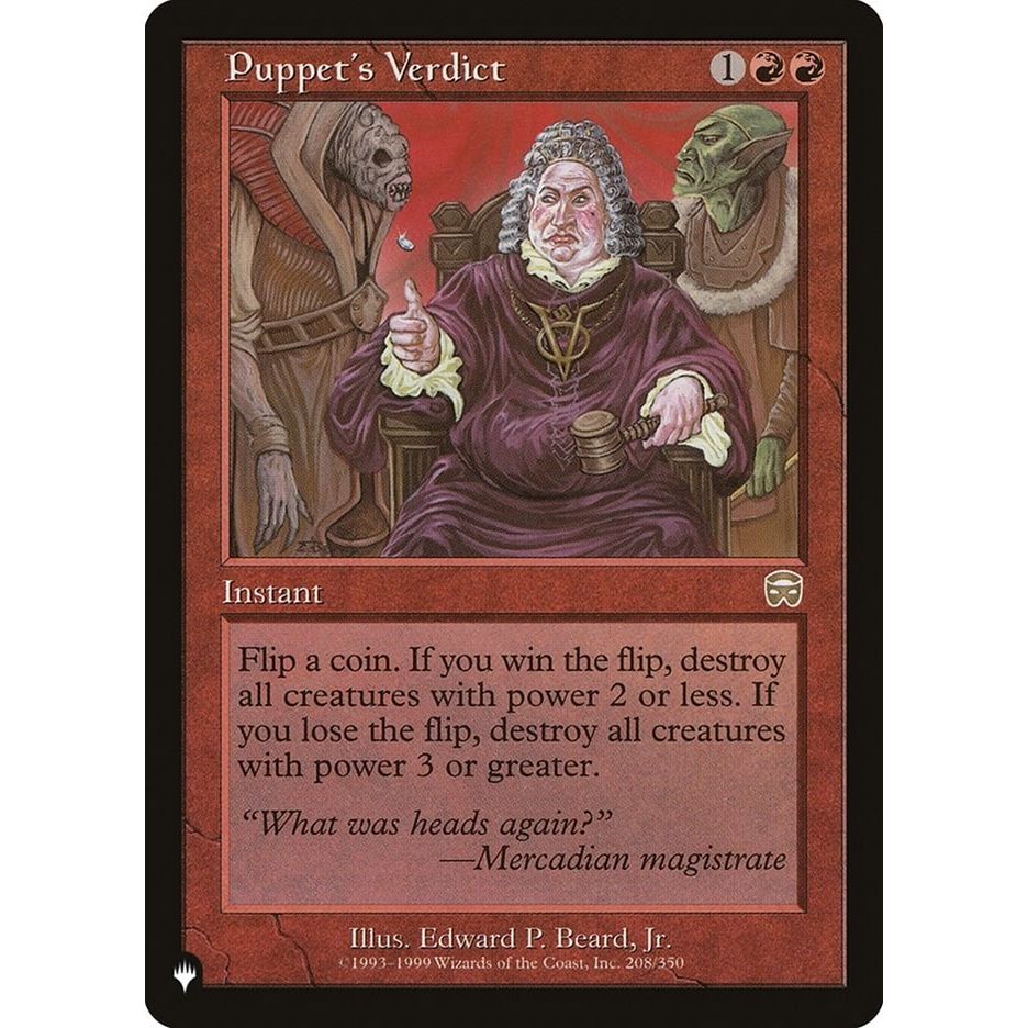 Image for Puppet's Verdict (208/350) (LIST) - Magic: The Gathering
