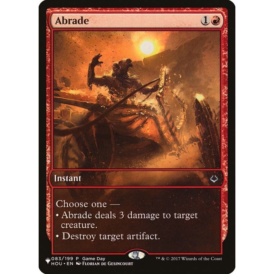 Image for Abrade (HOU) (083/199) (LIST) - Magic: The Gathering