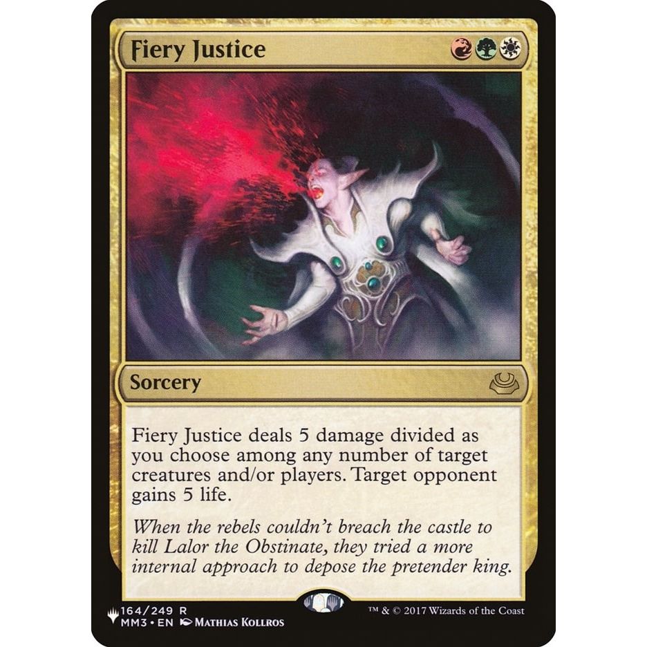 Image for Fiery Justice (164/249) (LIST) - Magic: The Gathering