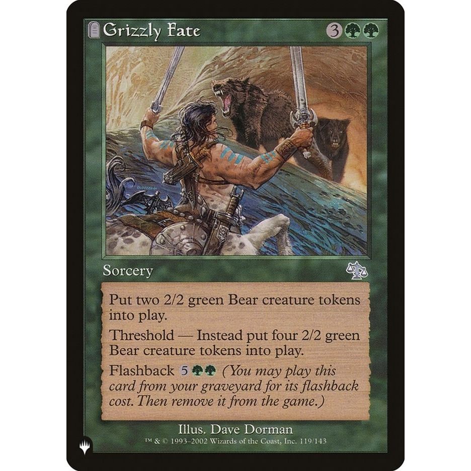 Image for Grizzly Fate (119/143) (LIST) - Magic: The Gathering