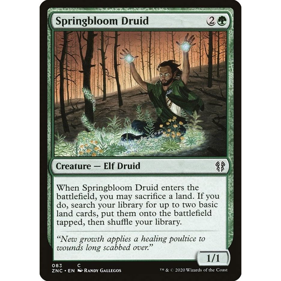 Image for Springbloom Druid (83) (ZNC) - Magic: The Gathering
