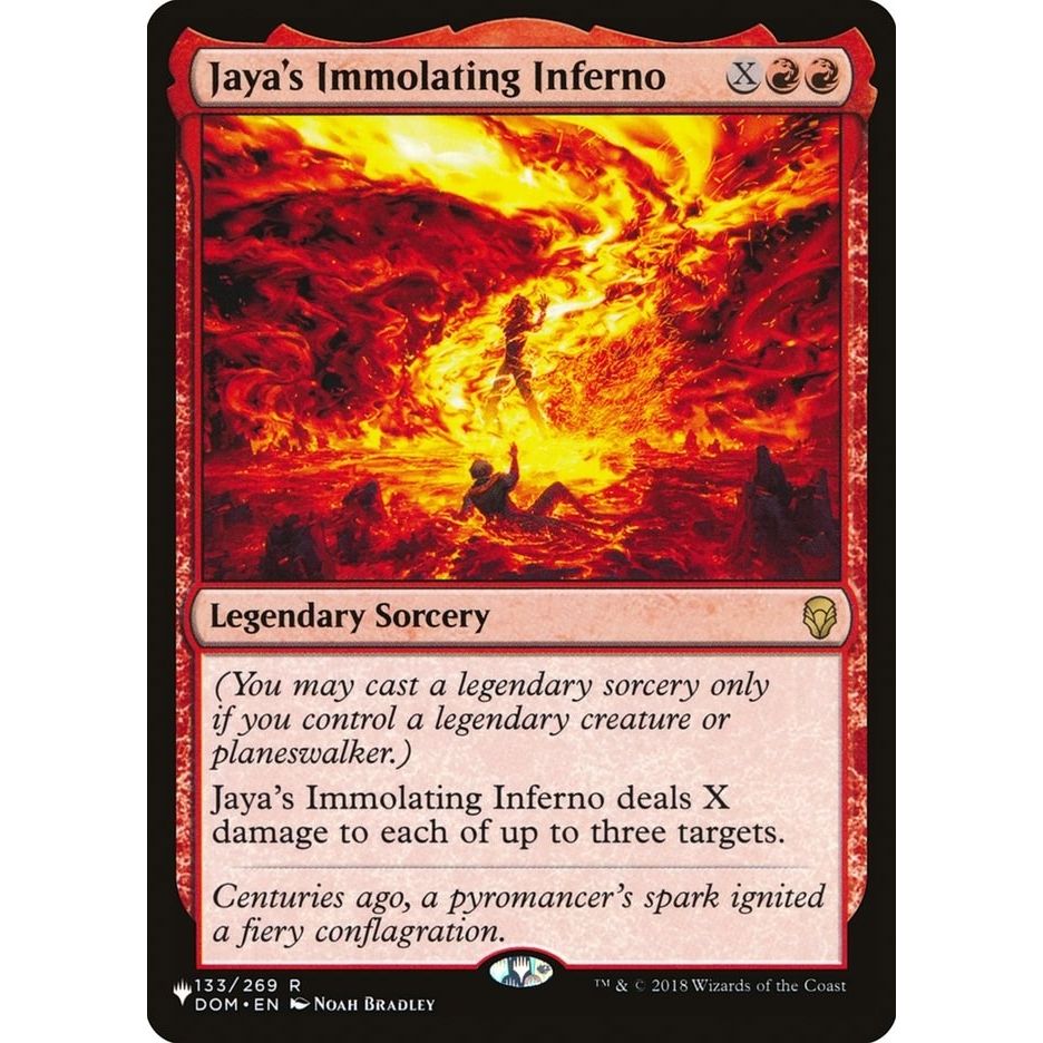 Image for Jaya's Immolating Inferno (133/269) (LIST) - Magic: The Gathering