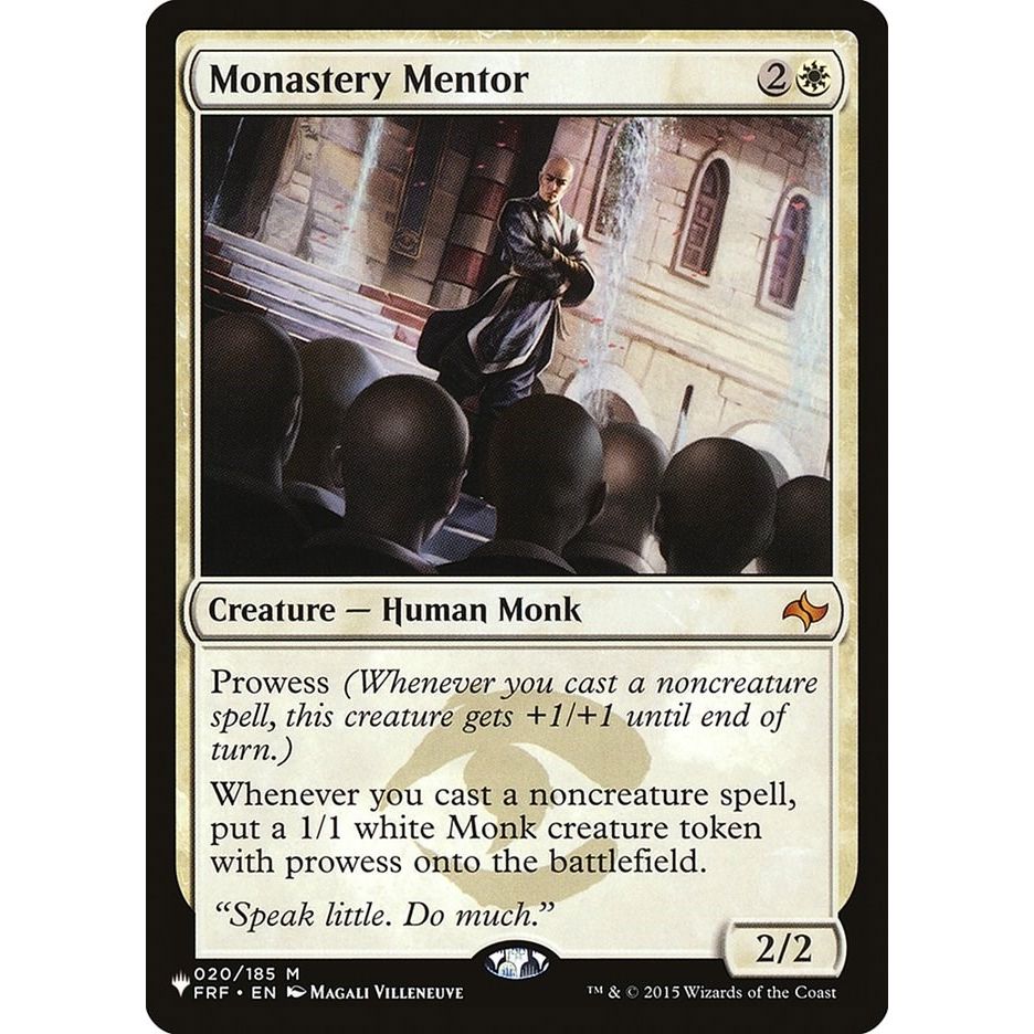 Image for Monastery Mentor (020/185) (LIST) - Magic: The Gathering