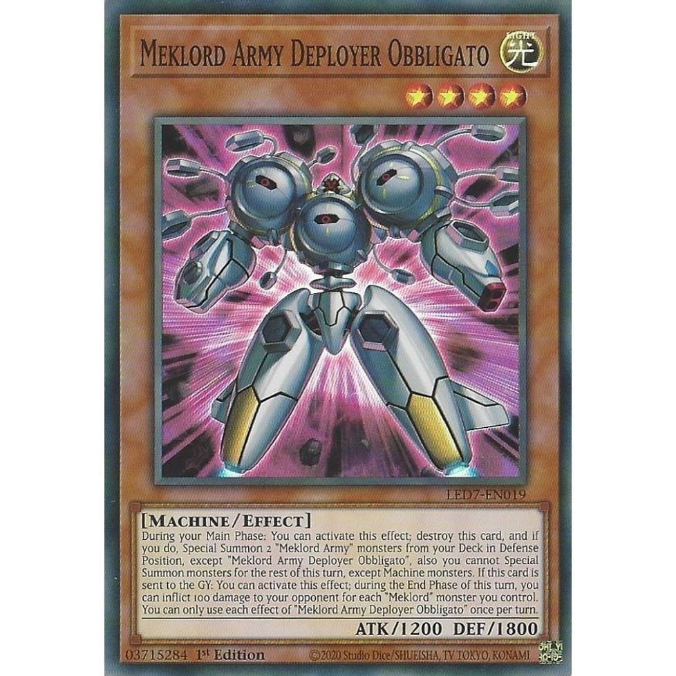 Image for Meklord Army Deployer Obbligato (LED7-EN019) (LED7) - YuGiOh