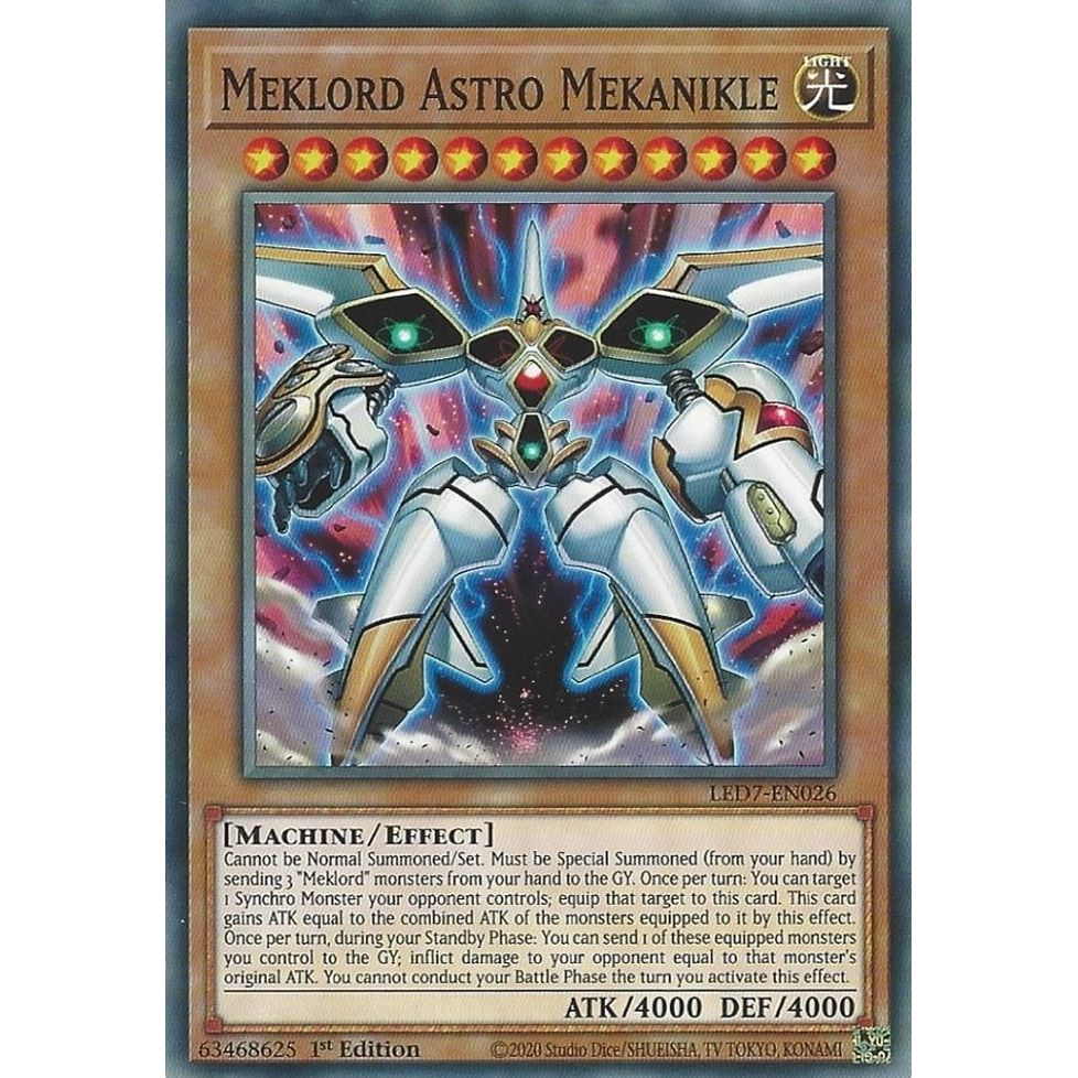 Image for Meklord Astro Mekanikle (LED7-EN026) (LED7) - YuGiOh