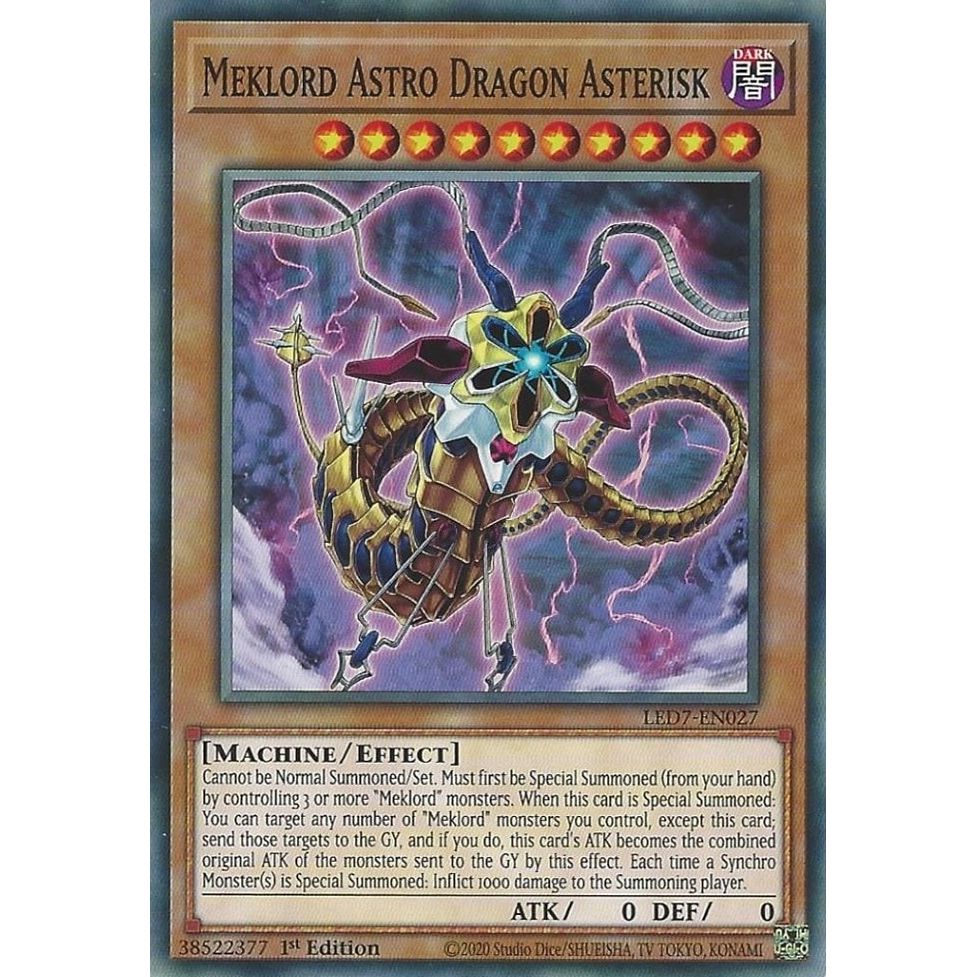 Image for Meklord Astro Dragon Asterisk (LED7-EN027) (LED7) - YuGiOh