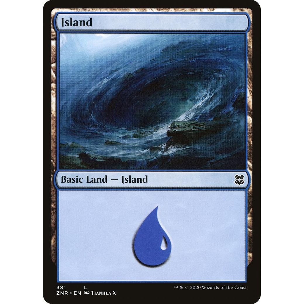 Image for Island (381) (ZNR) - Magic: The Gathering