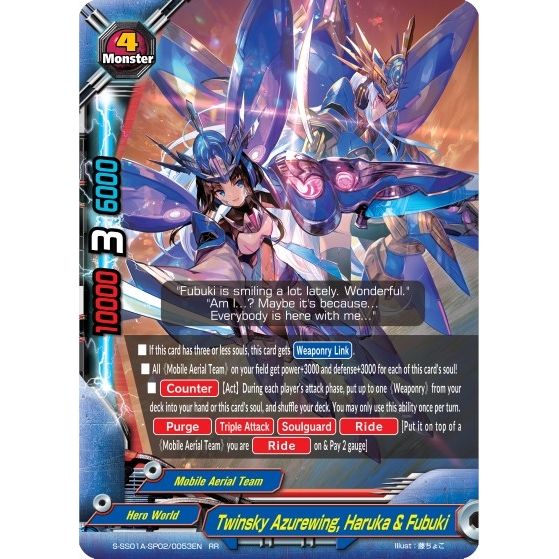 Image for Twinsky Azurewing, Haruka & Fubuki (S-SS01A-SP02/0053EN) (S-SS01A) - Future Card BuddyFight