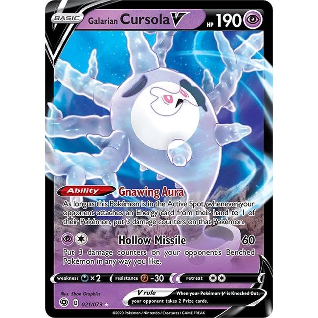 Image for Galarian Cursola V (21/73) (CHP) - Pokemon