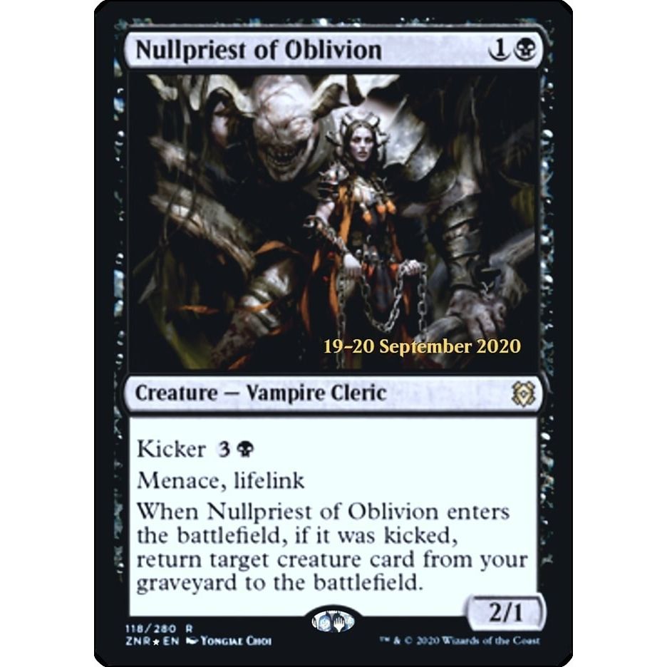 Image for Nullpriest of Oblivion (118) (PRE) - Magic: The Gathering
