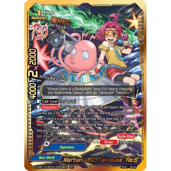 Image for Martian UFO, Takosuke "Re:B" (SR) (S-SS01A-SP03/SR09EN) (S-SS01A) - Future Card BuddyFight