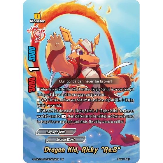 Image for Dragon Kid, Ricky "Re:B" (S-SS01A-SP03/0030EN) (S-SS01A) - Future Card BuddyFight
