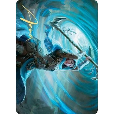 Image for Sea Gate Stormcaller Art Card (Gold-Stamped Signature) (50) (ASZNR) - Magic: The Gathering