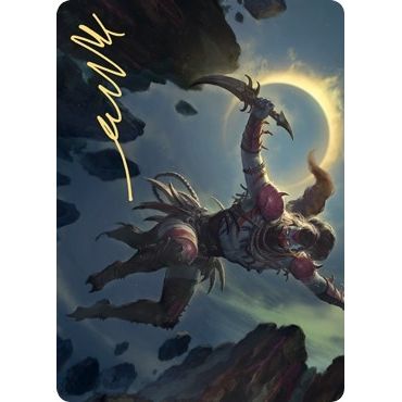 Image for Nighthawk Scavenger Art Card (Gold-Stamped Signature) (58) (ASZNR) - Magic: The Gathering