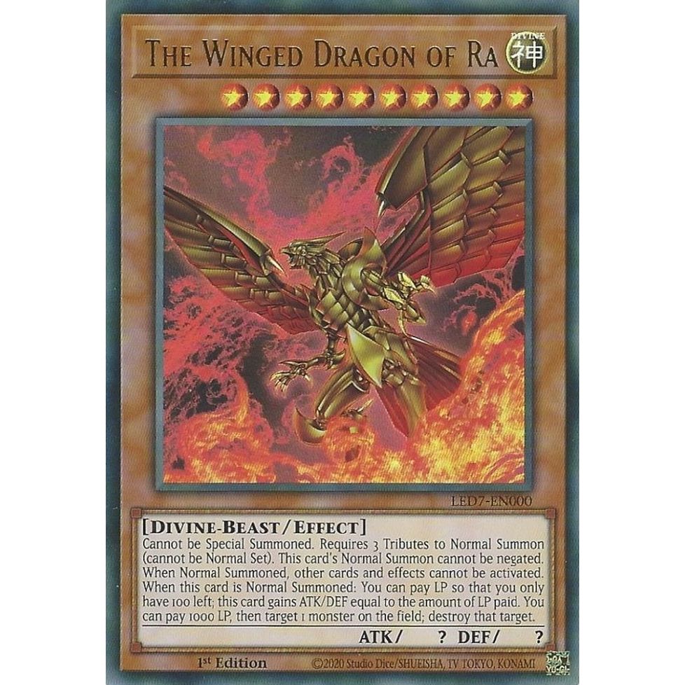 Image for The Winged Dragon of Ra (Alternate Art) (LED7-EN000) (LED7) - YuGiOh