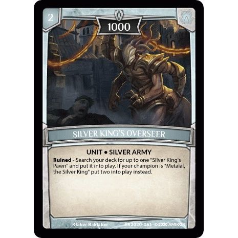 Image for Silver King's Overseer (PR2020-161) (PR) - Argent Saga TCG