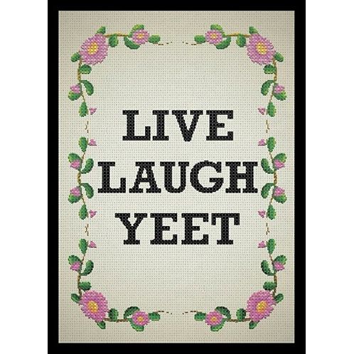 Image for Double Matte Art Sleeve - Live Laugh Yeet (50-Pack) - Card Sleeves