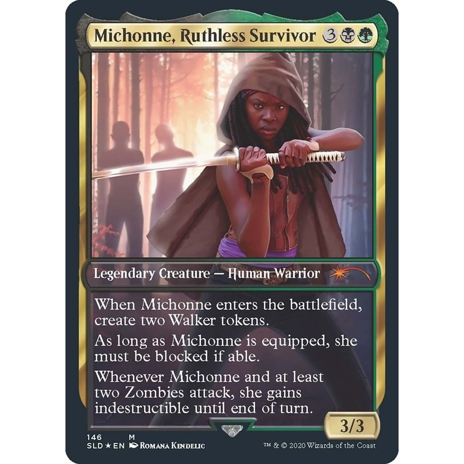 Image for Michonne, Ruthless Survivor (146) (SLD) - Magic: The Gathering