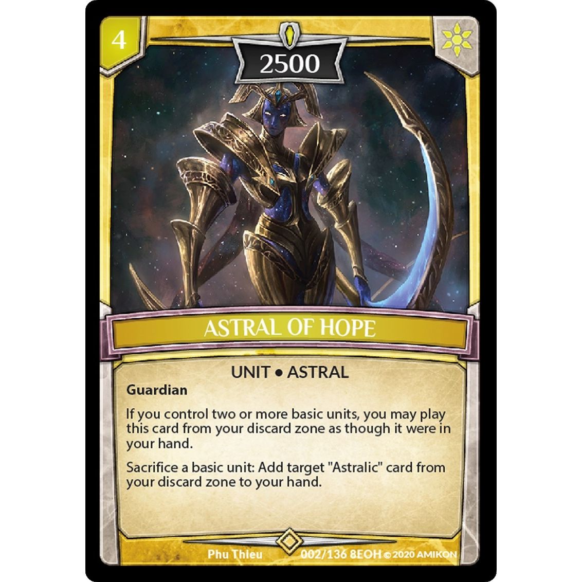 Image for Astral of Hope (2/136 8EOH) (EOH) - Argent Saga TCG