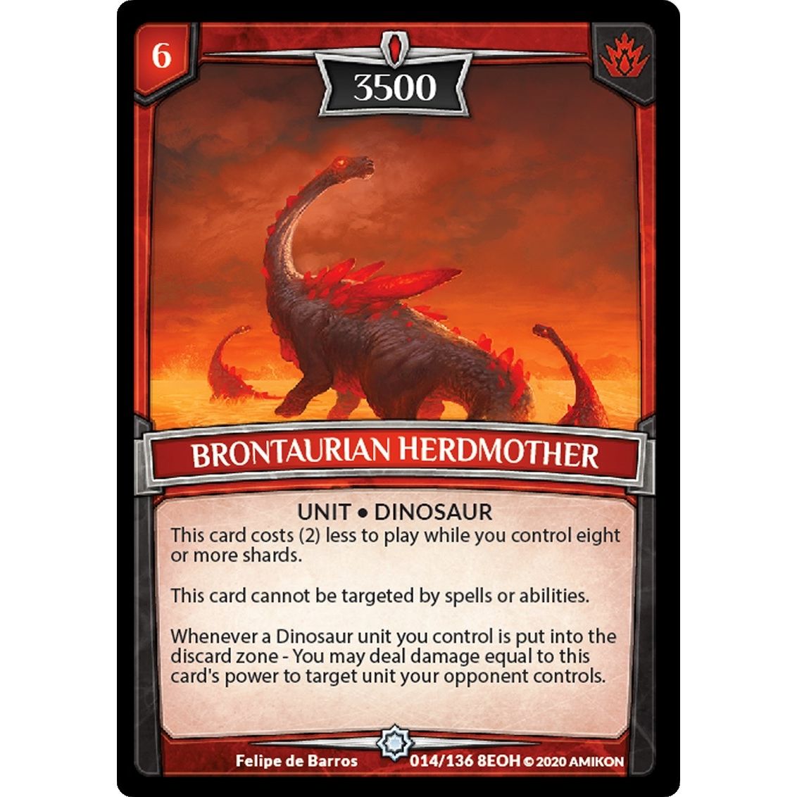 Image for Brontaurian Herdmother (14/136 8EOH) (EOH) - Argent Saga TCG