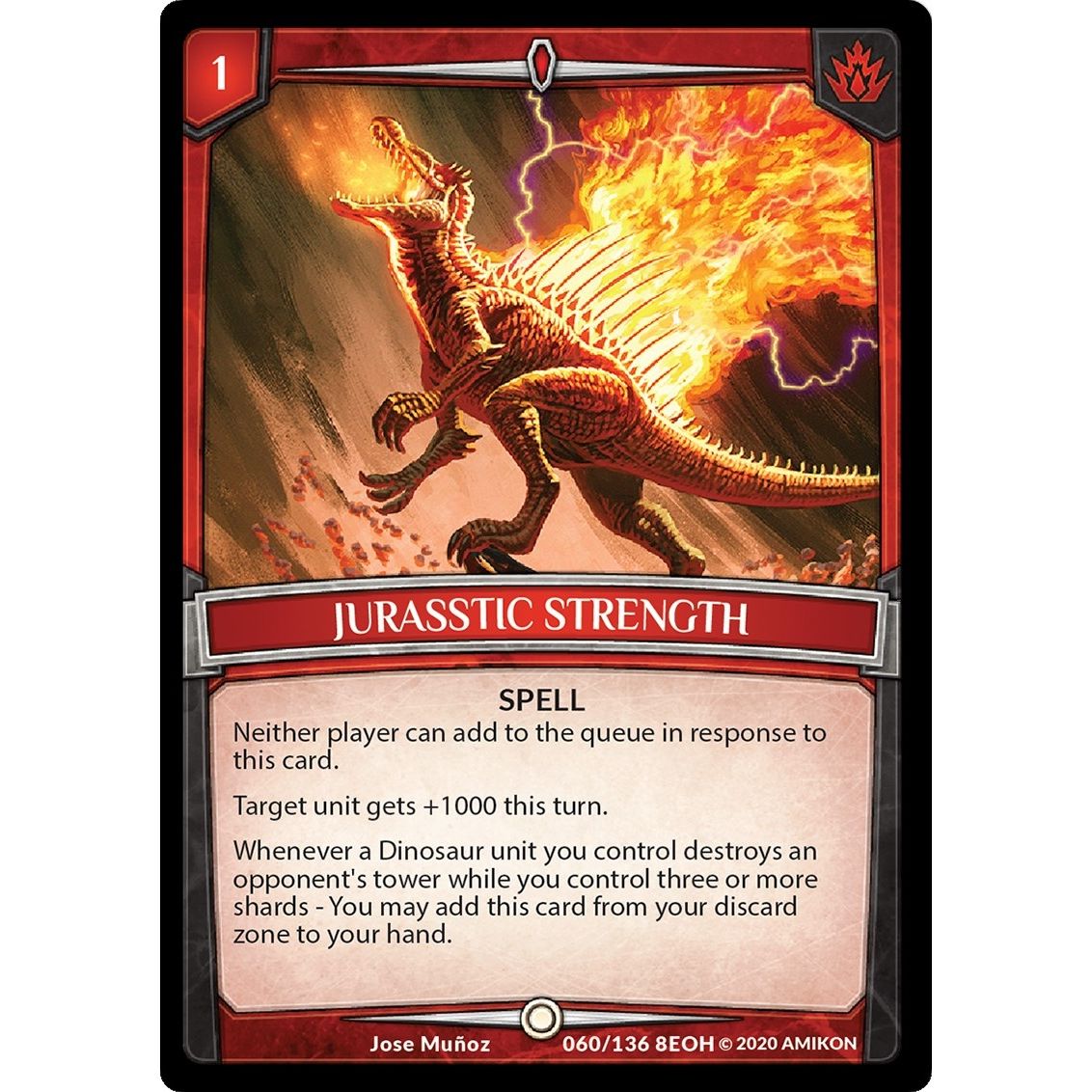 Image for Jurasstic Strength (60/136 8EOH) (EOH) - Argent Saga TCG