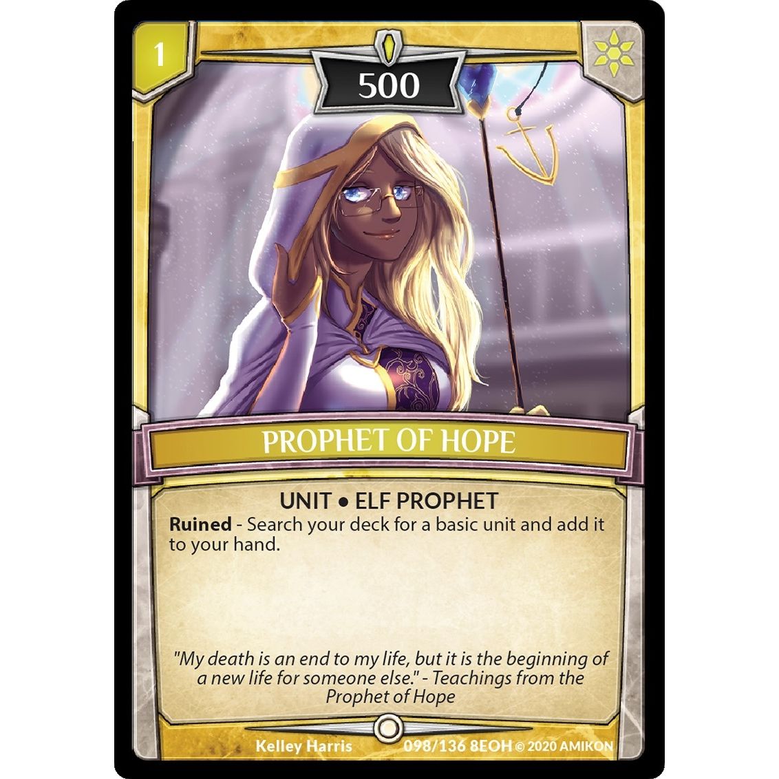 Image for Prophet of Hope (98/136 8EOH) (EOH) - Argent Saga TCG