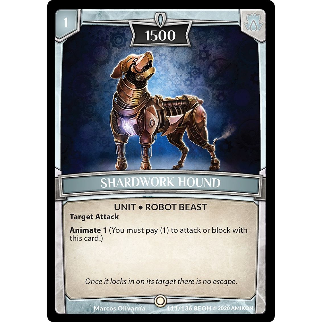Image for Shardwork Hound (111/136 8EOH) (EOH) - Argent Saga TCG