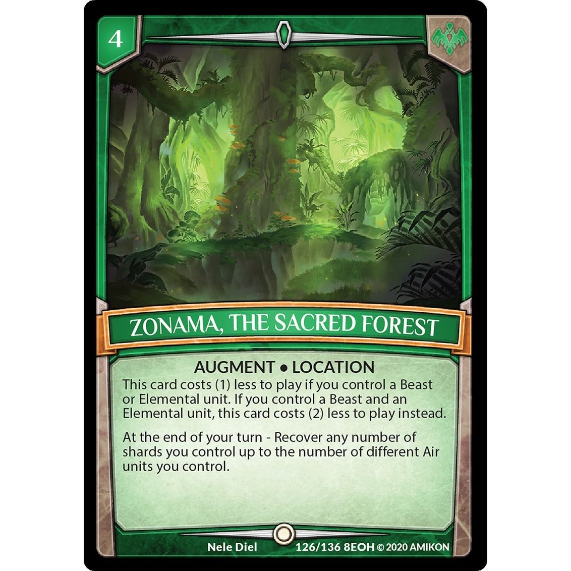 Image for Zonama, the Sacred Forest (126/136 8EOH) (EOH) - Argent Saga TCG