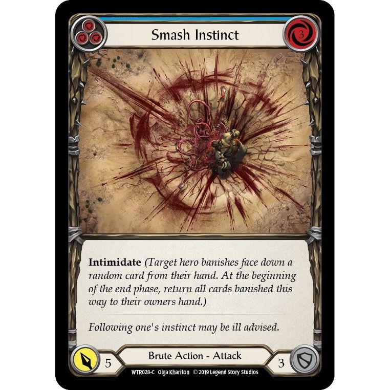 Image for Smash Instinct (Blue) (WTR028) (WTR) - Flesh and Blood TCG